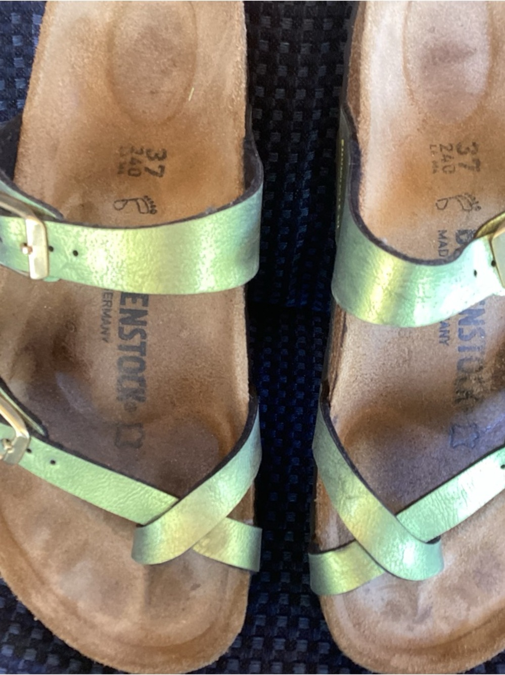 Birkenstock Women's Iridescent Green Mayari Sandals